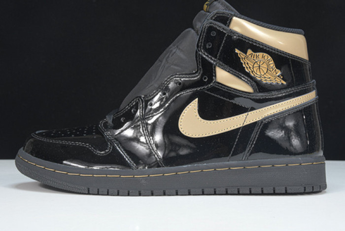 Air Jordan 1 Retro High Black Metallic Gold (2020) 555088-032