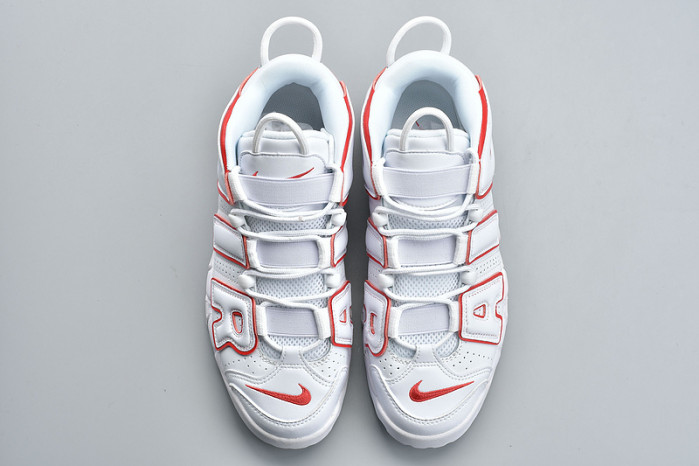 Air More Uptempo White Varsity Red Outline  921948-102