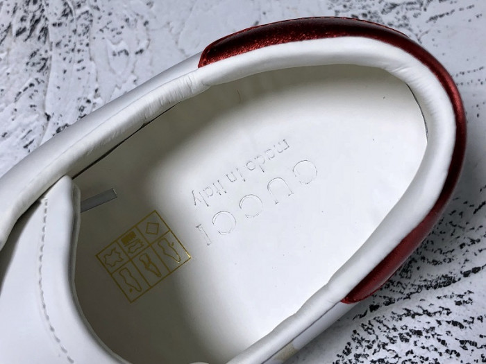 Gv*c ace embroidered low-top sneaker white with logo