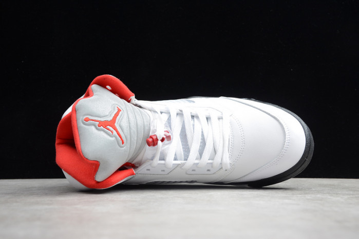 Air Jordan 5 Retro Fire Red Silver Tongue (2020)  DA1911-102