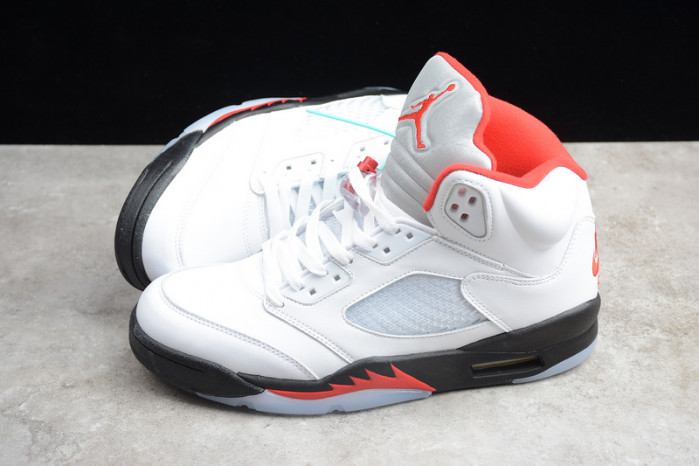 Air Jordan 5 Retro Fire Red Silver Tongue (2020)  DA1911-102