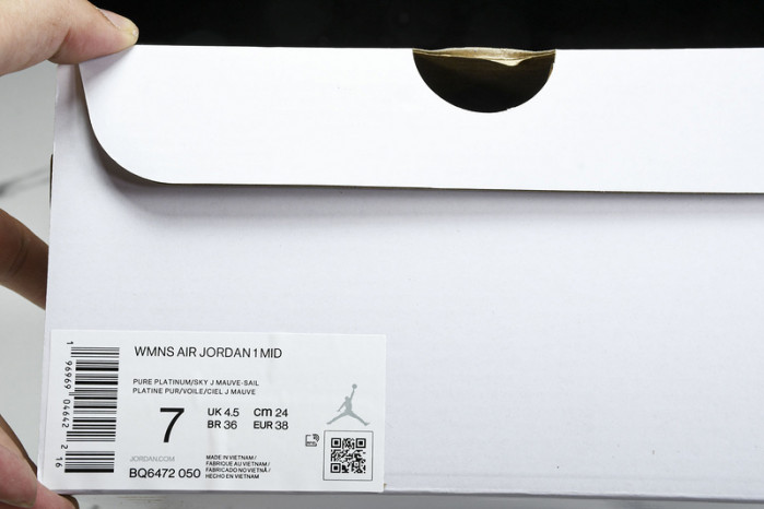 Air Jordan 1 Mid “Sky J Mauve”  BQ6472-050