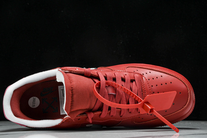 NIKE OF x AIR FORCE 1 LOW RED  AO4297-600