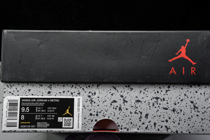 Air Jordan 4 WMNS “Orchid”  AQ9129-501