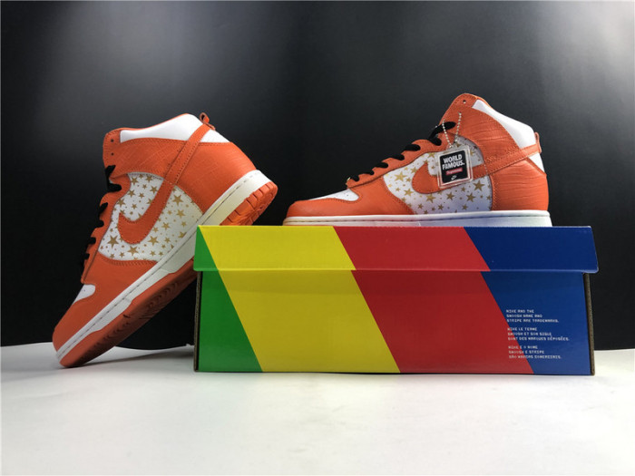 nike sb dunk high Svp*me orange  307385-181