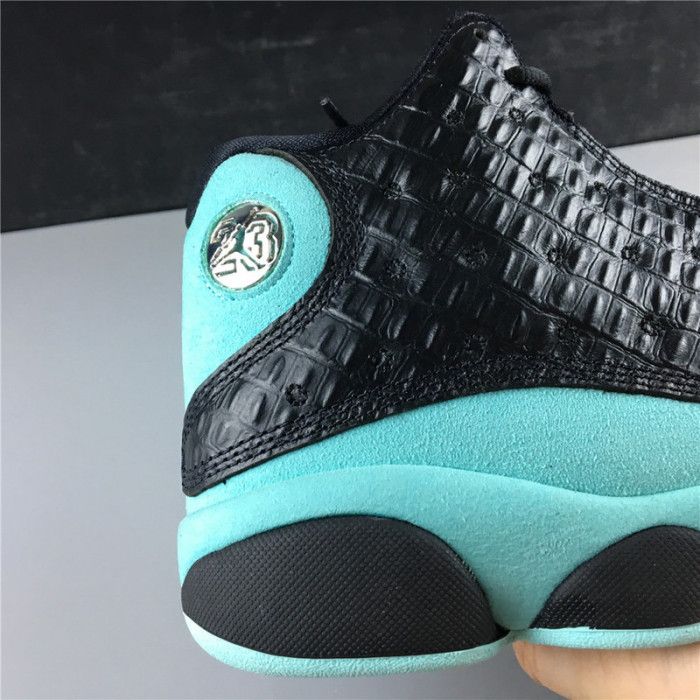 AIR JORDAN 13 RETRO BLACK ISLAND GREEN 414571-030